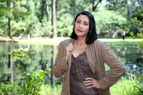 istock Young woman enjoying nature 1159656948