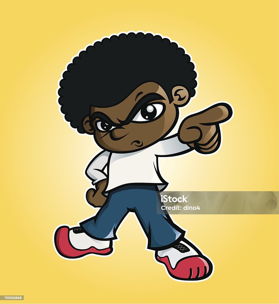 Vous êtes servi&nbsp;! - clipart vectoriel de Afro-américain libre de droits