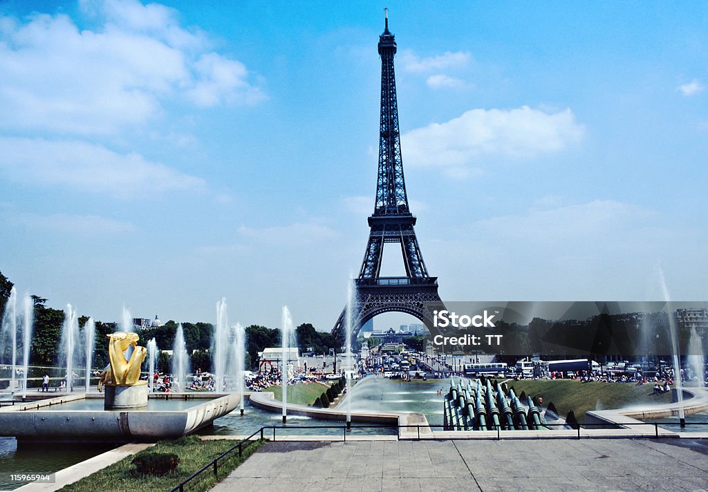 Torre Eiffel - Foto de stock de Ninguém royalty-free