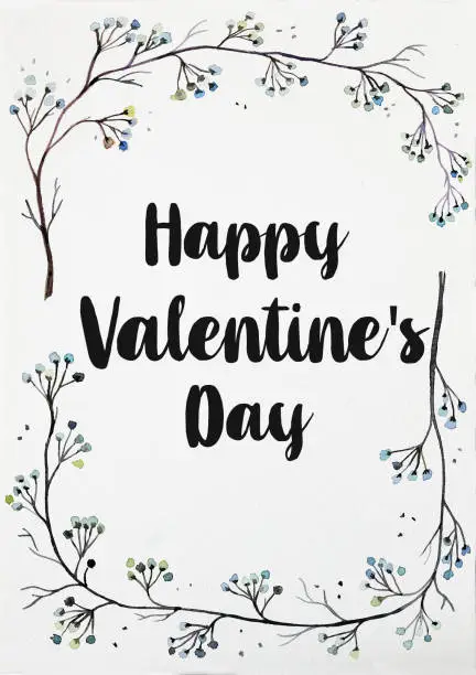 Vector illustration of Happy valentine's day