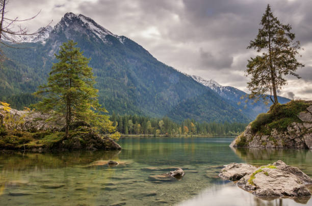 istock a cloudy day at the Hinersee in Bavaria Germany 1159663027
