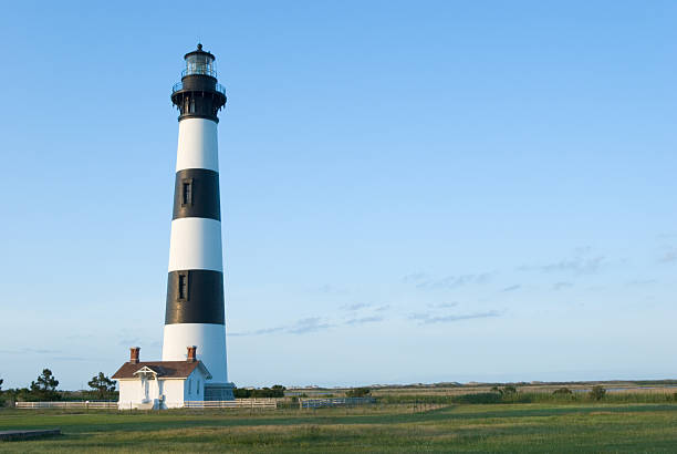 Bodie Island Lighthouse, Outer Banks, NC, USA stock photo