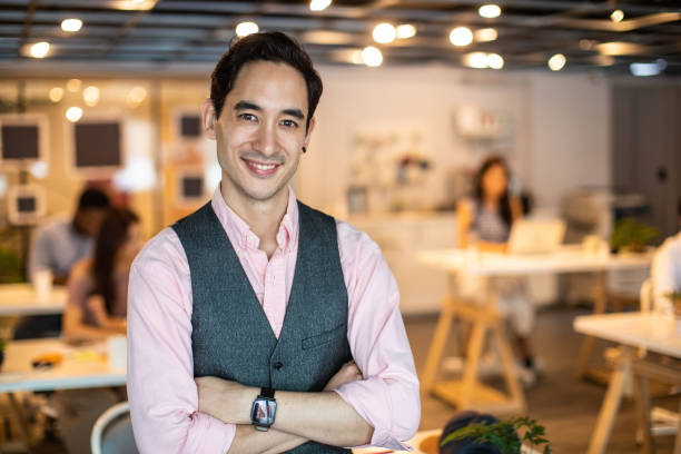 istock Portrait of successful hearing impaired manager 1159664353