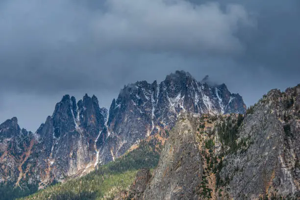 Rugged Mountain Spires in the North Cascades National Park.