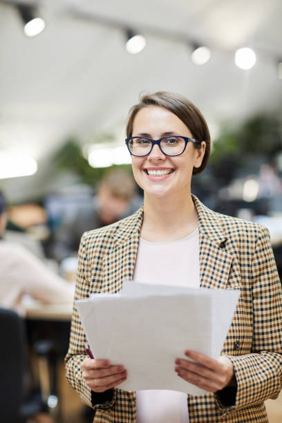 istock Cheerful Businesswoman Posing 1159672551
