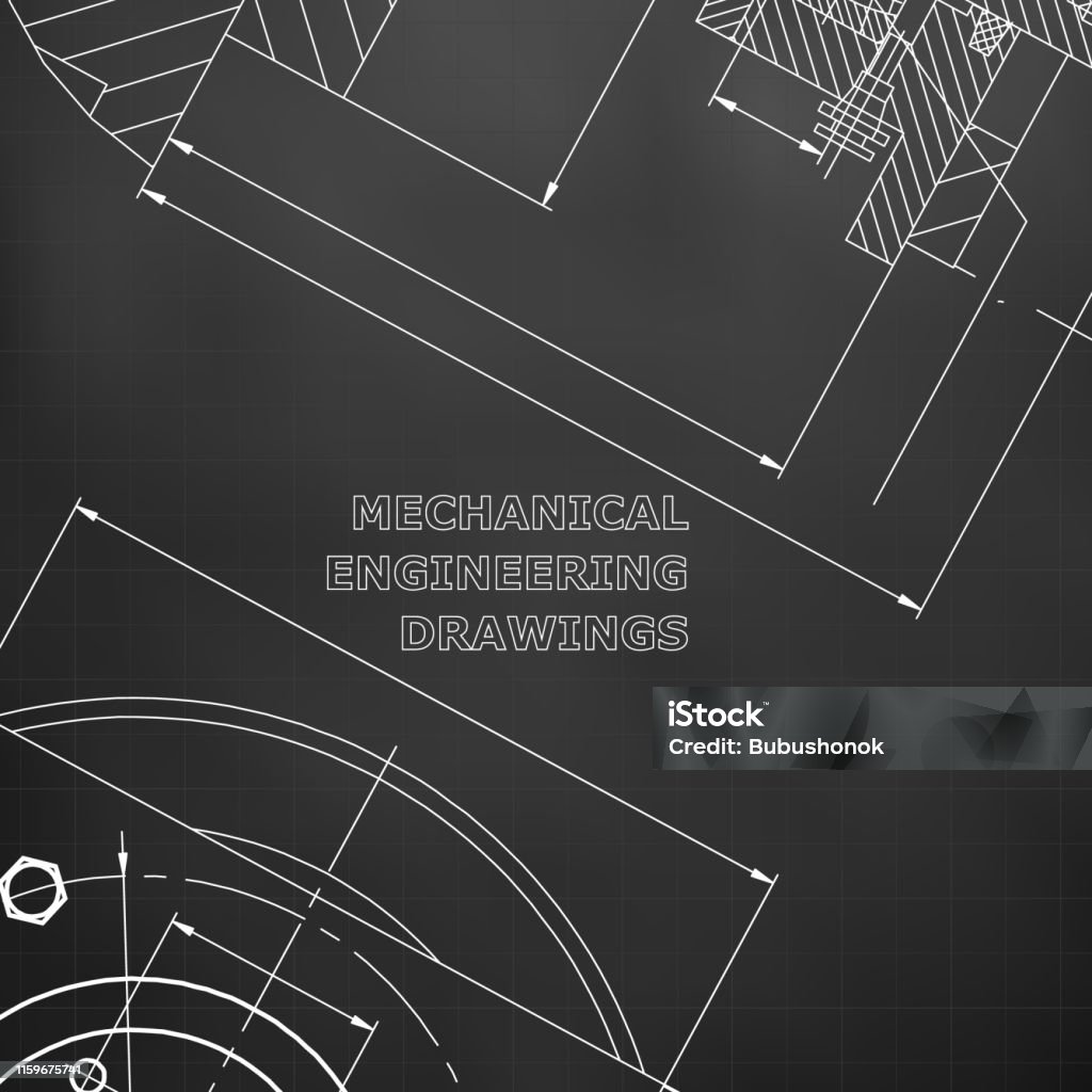 Mechanics Technical Design Engineering Style Stock Illustration ...