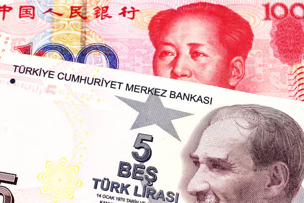 istock A five Turkish lira bank note with a hundred Chinese yuan bill 1159677230