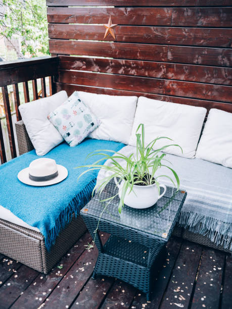 istock Outdoor patio deck in summer 1159677261