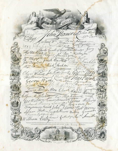 istock The United States Declaration of Independence with all signatures 1776 1159681997