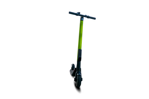 istock Electric kick modern scooter isolated on white background. Eco alternative transport concept. 1159686745