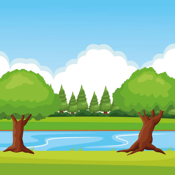 Ilustración de Paisaje Del Bosque Con Dibujos Animados Icono Del Río y más Vectores Libres de Derechos de Belleza - iStock Ilustración de Paisaje Del Bosque Con Dibujos Animados Icono Del Río y más Vectores Libres de Derechos de Belleza - iStock