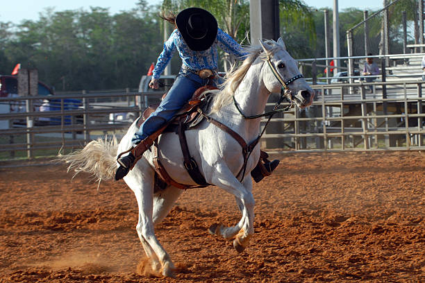 Riding cowgirl