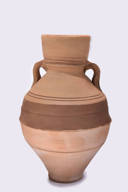 istock Artistic handmade clay brown pots 1159692568