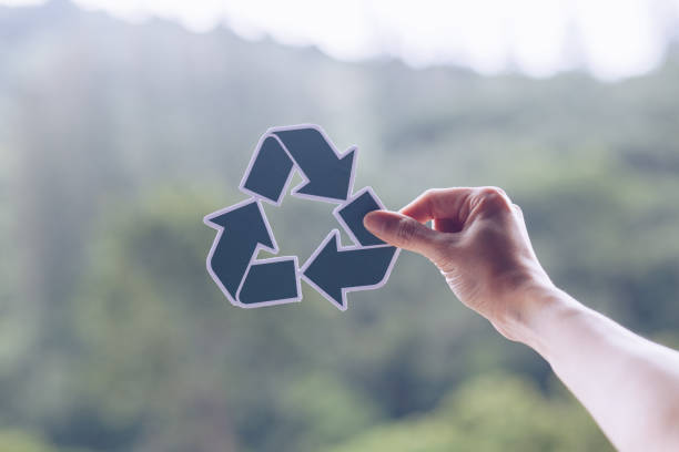 istock save world ecology concept environmental conservation with hands holding cut out paper recycle showing 1159695715