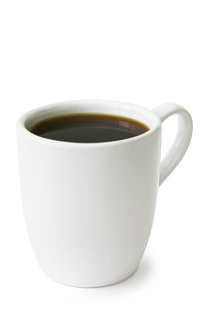 schwarzer kaffee - kaffeetasse stock-fotos und bilder