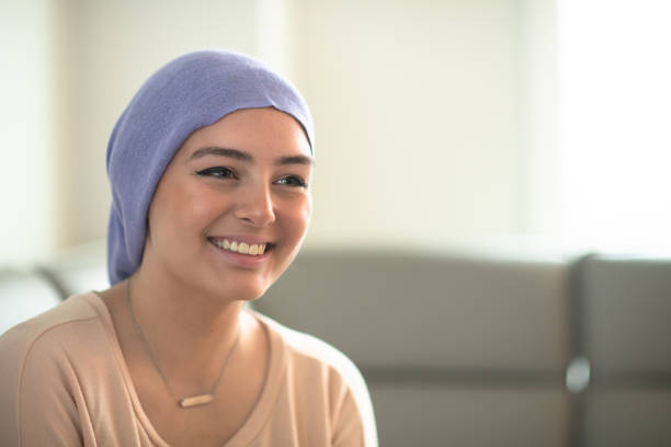 istock Young woman with cancer 1159700292