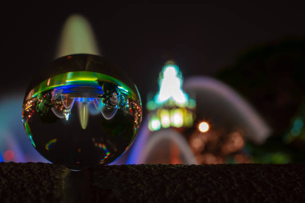 Long Exposure Shot of the Fountain in Downtown KC Plaza area