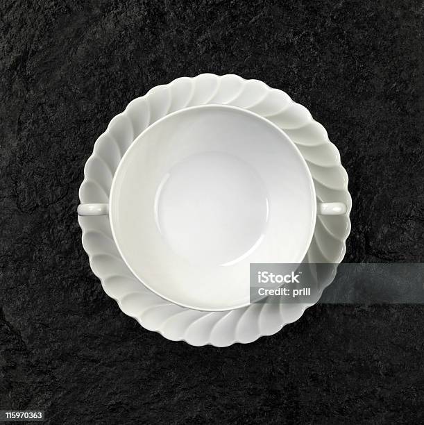 Sopa De Porcelana Branca Placa - Fotografias de stock e mais imagens de Branco - Branco, Cerâmica, Conceito