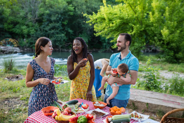 istock Healthy vegan eating in nature 1159705063