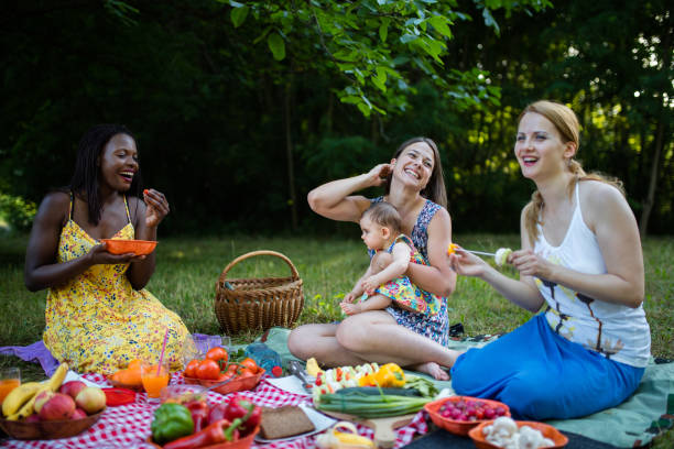 istock Healthy vegan eating in nature 1159705236