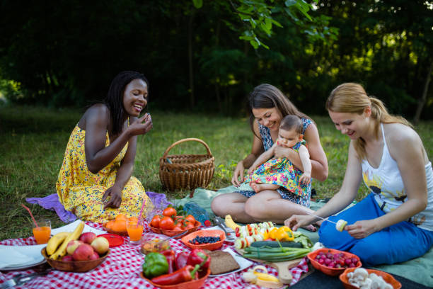 istock Healthy vegan eating in nature 1159705307