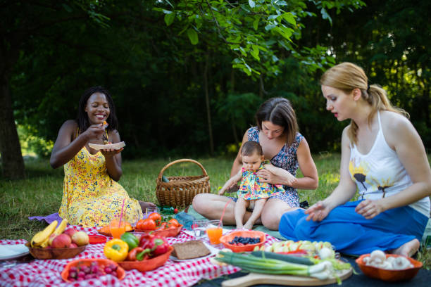 istock Healthy vegan eating in nature 1159705859