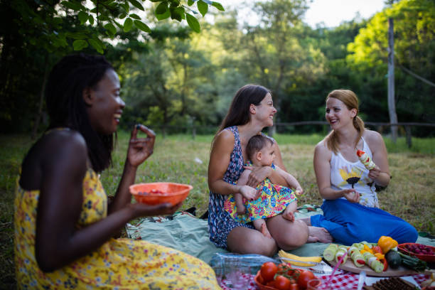 istock Healthy vegan eating in nature 1159705874