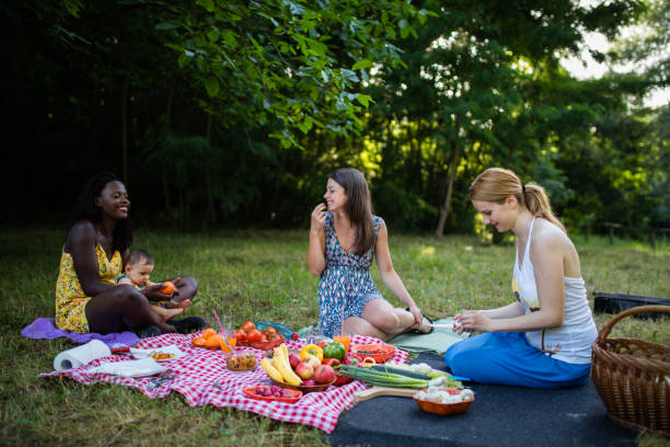 istock Healthy vegan eating in nature 1159705927