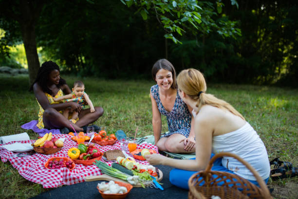 istock Healthy vegan eating in nature 1159705959