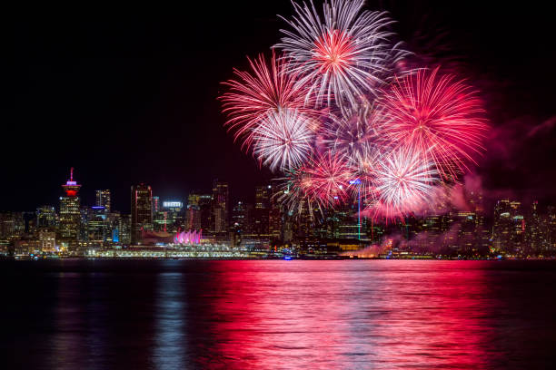 istock Fireworks with Vancouver City Centre in the background on Canada Day 2019 1159705982
