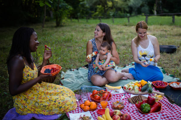 istock Healthy vegan eating in nature 1159706005