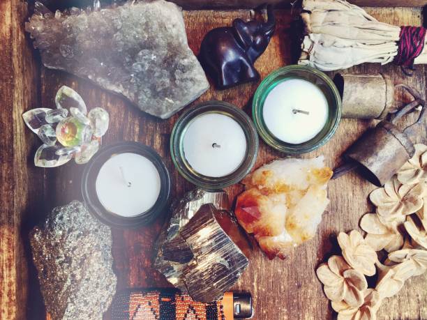 istock Paraphernalia of a White Witch 1159706134