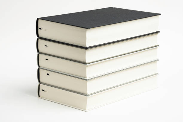 istock A Set Of Neatly Stacked Monochromatic Cloth Bound Books 1159707436