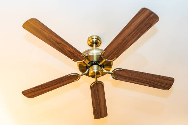 istock Electric ceiling fan decoration interior 1159709279