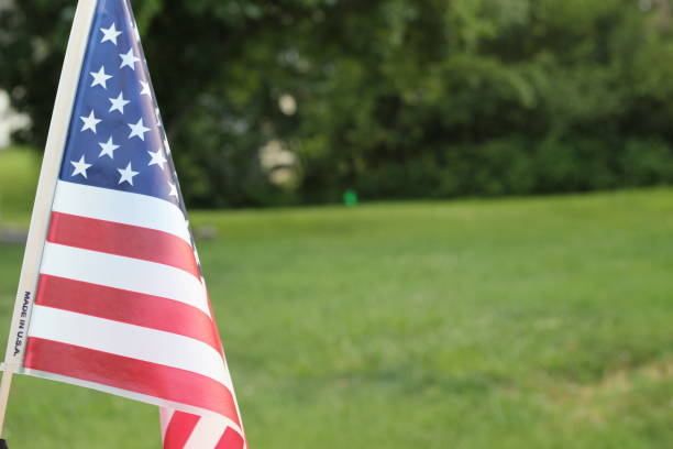 istock A close up image of a an American flag with copy space 1159710835