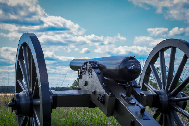 미국 남북 전쟁 - 게티즈버그 국립 군사 공원에서 대포 - american civil war battle conflict gettysburg national military park 뉴스 사진 이미지