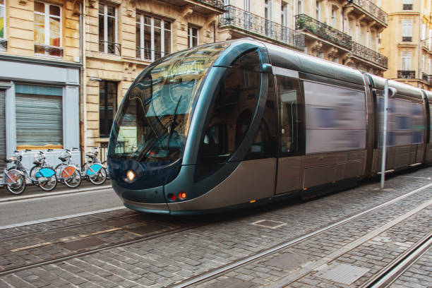 istock Modern tramway in Bordeaux, France 1159715846