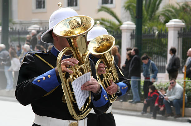 Military band musicians