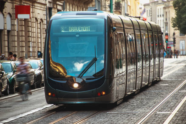 istock Modern tramway in Bordeaux, France 1159716742