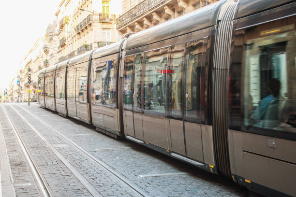 istock Modern tramway in Bordeaux, France 1159717845
