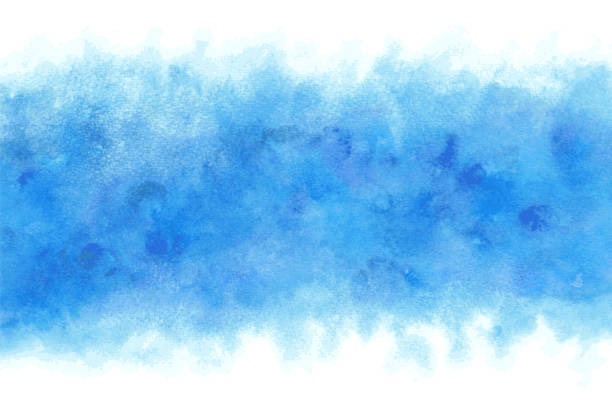 pastell farbe sommer blau wasser abstrakte oder natürliche aquarell farbe hintergrund - watercolour paints watercolor painting backgrounds paint stock-grafiken, -clipart, -cartoons und -symbole