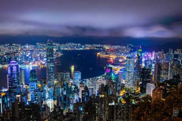 istock Hong Kong view at the night 1159724905