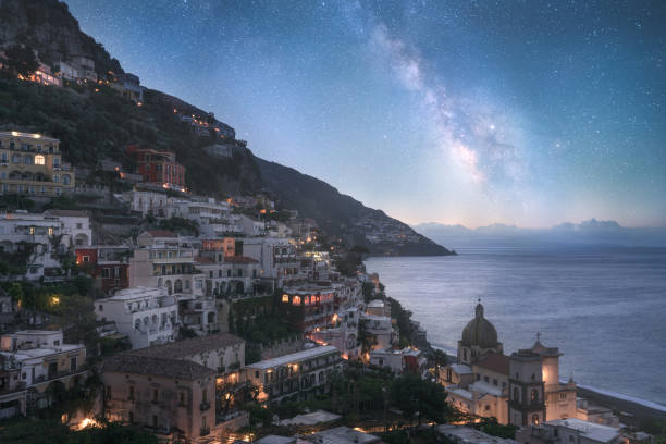 istock seaside village under the milky way 1159725706