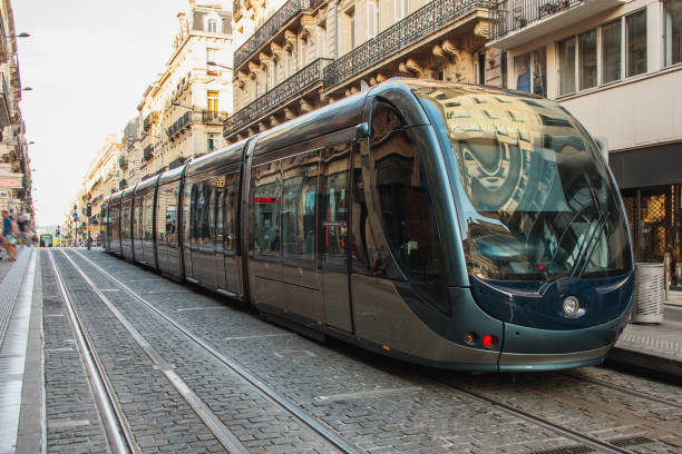 istock Modern tramway in Bordeaux, France 1159727882