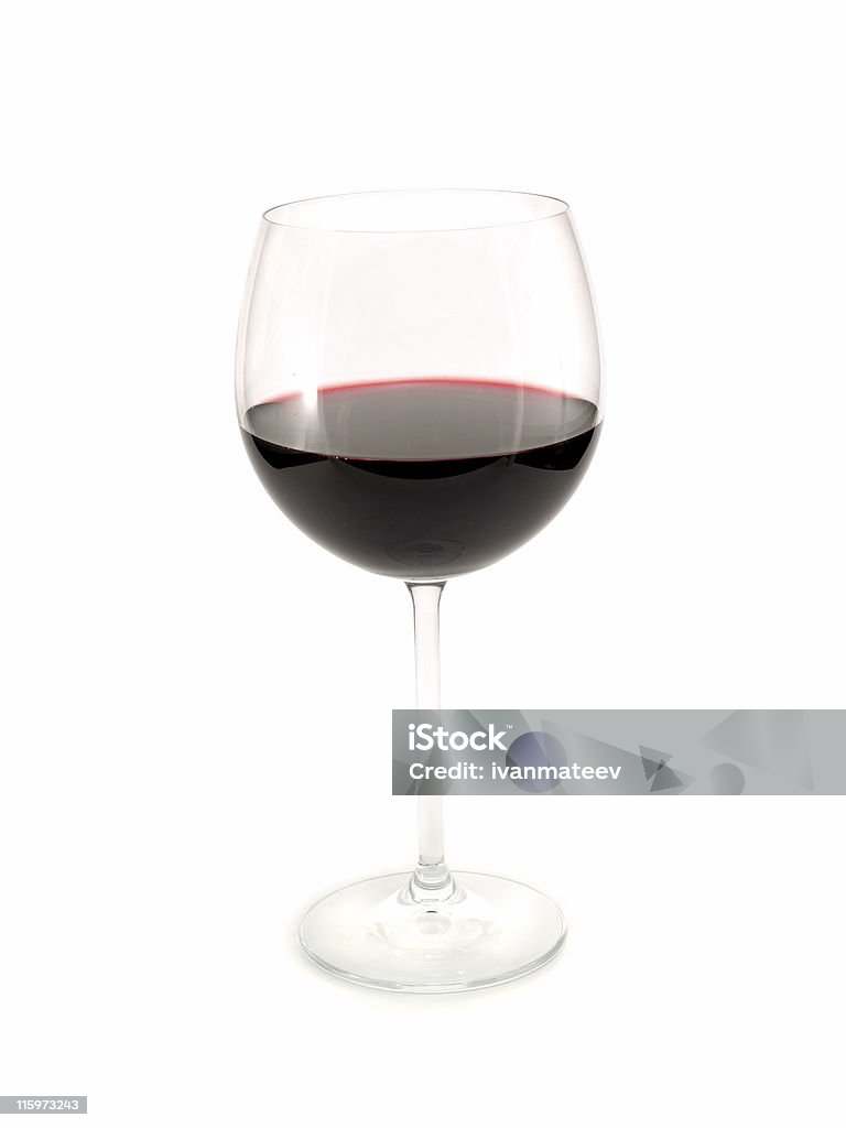 Bicchiere di vino rosso - Foto stock royalty-free di Alchol