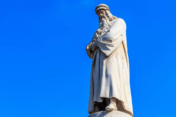 istock Monument of Leonardo da Vinci in Piazza della Scala in Milan 1159732687
