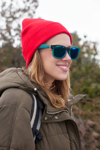 istock Woman doing trekking with sunglasses 1159732822