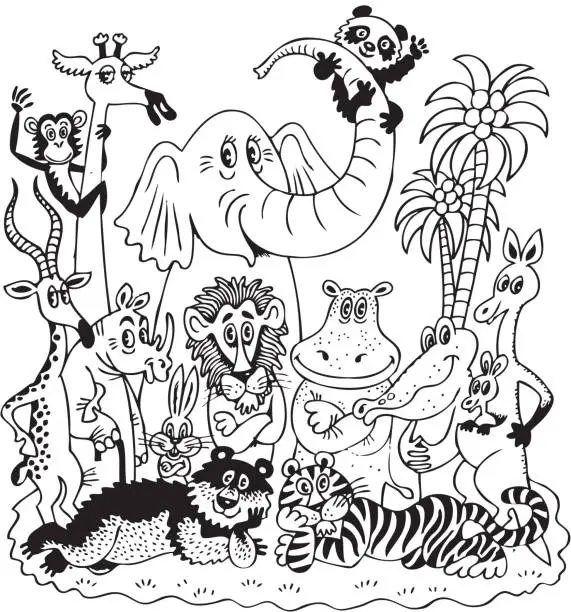 Vector illustration of Animals