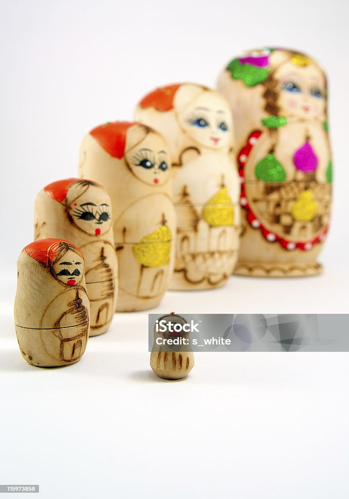 Babushka muñecas. - Foto de stock de Apilar libre de derechos