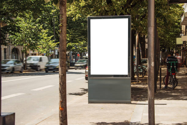 istock Blank billboard at street 1159739457